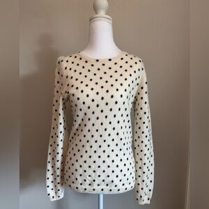 Cynthia Rowley 100% Cashmere Polka Dot Sweater - Size L